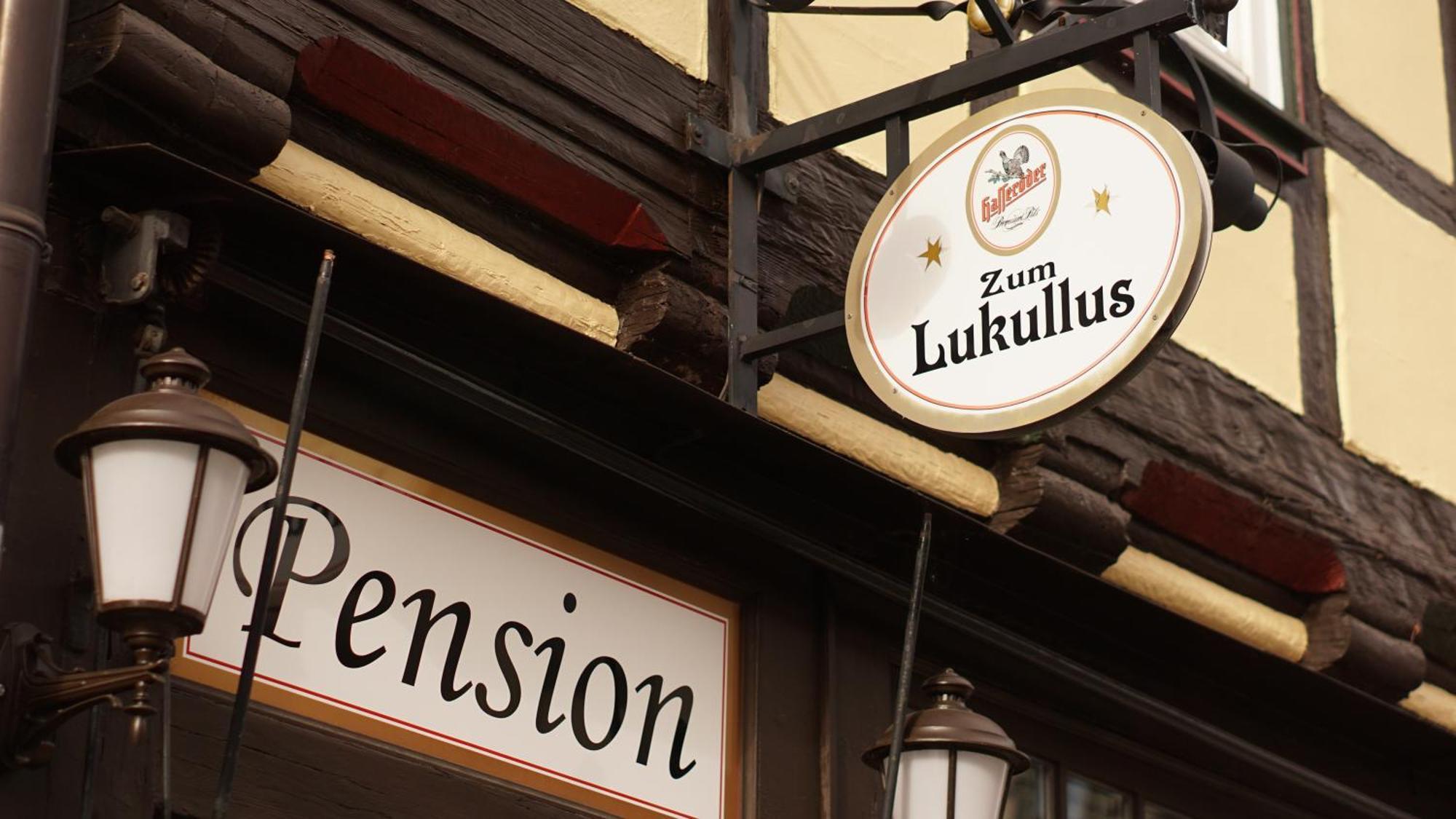 Pension Zum Lukullus Вернигероде Экстерьер фото